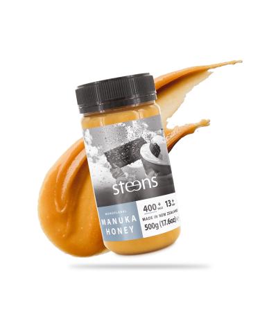 Steens Manuka Honey - MGO 400+ - Pure & Raw 100% Certified UMF 13+ Manuka Honey - Bottled and Sealed in New Zealand - 500g