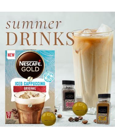 Iced Coffee Gift Set - 7x Nescafe Iced Latte Sachets Coffee Topper Coffee Syrup Border Coffee Biscuits - Gift for Coffee Lover Coffee Gifts for Men Christmas Gifts for Women Hampers for Women Original 18 Piece Set - Buy Online on SooperMarket.com