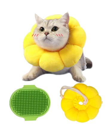 DKDDSSS 2PCS Cat Cone Cat Recovery Collar with Adjustable Neck Soft Elizabethan Collar Anti-Bite/Lick for Cat Dog Rabbit Quicker Healing Pet Recovery Cone After Surgery Pet Protective Collar