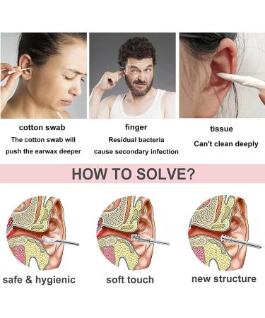 Magnesis Spring Earwax Cleaner Tool Set - Stainless Steel Ear Picks for Easy Ear Wax Removal (Black) - Buy Online on SooperMarket.com