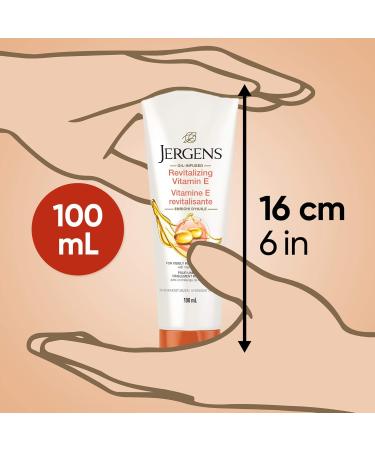 Jergens Travel Size Revitalizing Vitamin E Moisturizer & Body Lotion for Dry Skin (100 mL) - Buy Online on SooperMarket.com