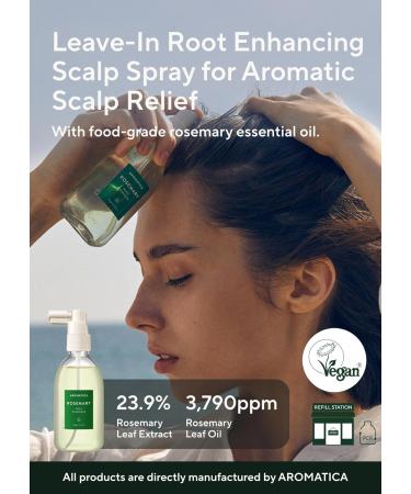 AROMATICA Rosemary Scalp Strengthening Duo Set - Nourish & Relieve Itchy Scalp with Food-Grade Rosemary Oil - Sulfate Silicone & Paraben Free - International Shipping Available - Buy Online on SooperMarket.com