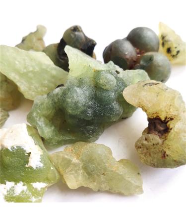 VAGILO 100g Natural Prehnite Grapestone Green Prehnite Silicate Minerals Home Decoration Jewelry Processing 2-5cm 80-100g - Buy Online on SooperMarket.com