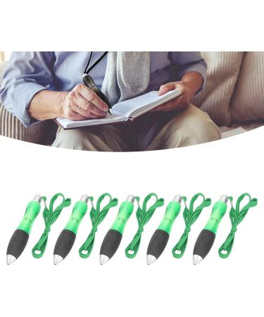 5-Piece Weighted Pens for Hand Tremors | Extra Wide Grip Retractable Fat Pens for Arthritis & Parkinson's - Green - Buy Online on SooperMarket.com