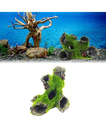Maonativey Aquarium Harz Cave - Perfect Hideout for Small Fish & Garnelen | Unique Tree Stamm Decor for Aquariums - Buy Online on SooperMarket.com
