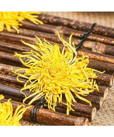 SIJIYUNLI-Golden Chrysanthemum 20g/0.7oz Non caffeinated loose tea floral tea suitable for people with breath clearing internal heat White Chrysanthemum Flower Tea Flower Tea - Buy Online on SooperMarket.com