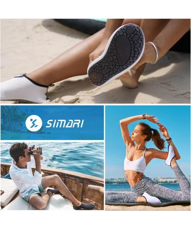 Simari Water Shoes for Men & Women - Quick-Drying Aqua Shoes | Bathing Beach & Swimming Footwear | SWS001 P nktchen Black 44/45 EU - Buy Online on SooperMarket.com