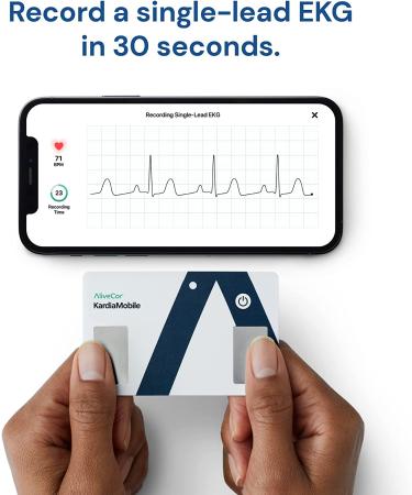 KardiaMobile Card EKG Monitor - Detects AFib & Irregular Heart Rhythms - Instant Results in 30 Sec - Fits in Wallet - Easy to Use - Buy Online on SooperMarket.com