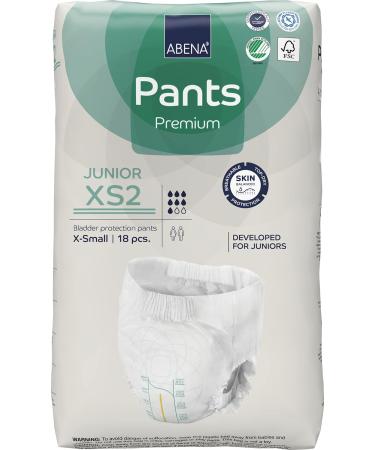 Abena XS2 Junior Nappies | Eco-Friendly & Leak-Proof Nappy Pants | Size 7 (Age 5-15) | 14PK - Buy Online on SooperMarket.com