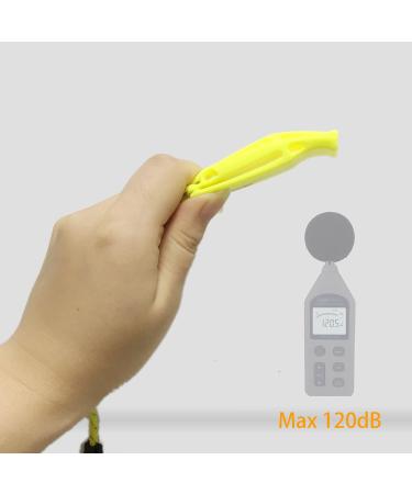 Emergency Whistle Pack of 4 with Lanyard | Ideal for Outdoor Activities Kayaking & Boating - Buy Online on SooperMarket.com