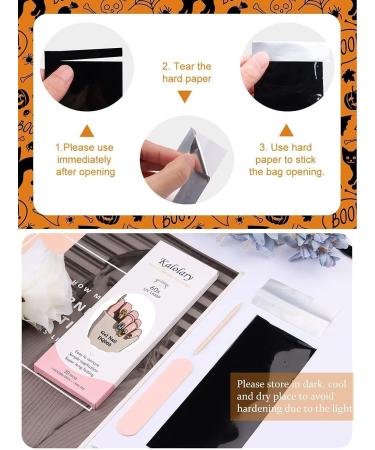 Kalolary Halloween Gel Nail Polish Stickers 20PCS Nail Adhesive Wrap Full Wraps Gel Nail Strips with Nail File and Stick for Halloween Nail Art Decor (UV/LED Lamp Required) - Buy Online on SooperMarket.com