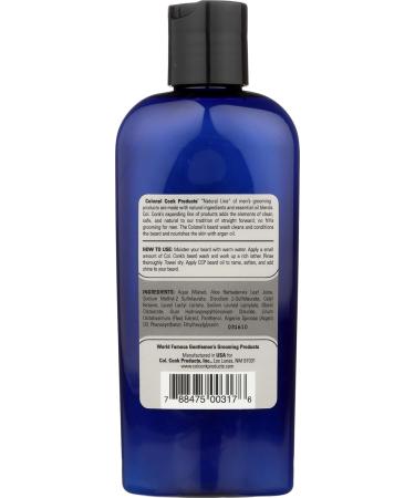 COLONEL CONK Unscented Beard Wash 6 OZ | Gentle Cleansing for All Skin Types - Premium Beard Care - Buy Online on SooperMarket.com