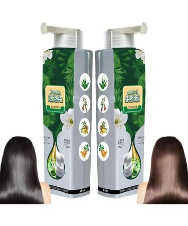 1PC Natural Plant Hair Dye Bubble Plant Hair Dye Plant Based Hair Dye for Gray Hair Coverage Hair Color for Men Women Hair Dyeing Cream Gentle Safe for Scalp & Hair Brown 100ml. - Buy Online on SooperMarket.com