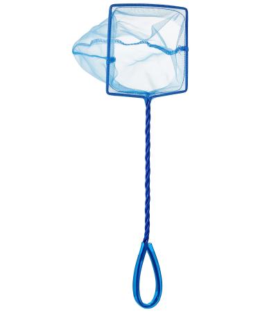 Marina Fine Soft Mesh Fish Net with Plastic Coated Handle 15 cm/ 6-inch Blue 15 cm / 6 Inch
