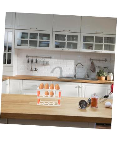 OSALADI Egg Grid Clear Plastic Tray Clear Plastic Eggs Clear Egg Container Egg Carton Side Door Memory Transparent 22.3X16.2X10.1CM - Buy Online on SooperMarket.com