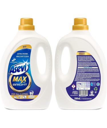 Asevi Max Bundle (3 x 50w) Hypoallergenic Bio Laundry Detergent Concentrated Liquid Laundry Cleanser | Bright Power Sanitiser - Buy Online on SooperMarket.com