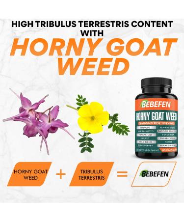 16000MG Horny Goat Weed Capsules with Tribulus Terrestris, Tongkat Ali, Maca - Strength, Stamina & Endurance Support - Buy Online on SooperMarket.com