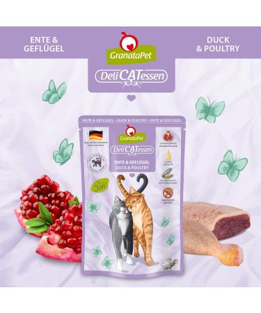 Granapet Delicatessen Duck & Poultry Wet Cat Food - Grain-Free Sugar-Free Gourmet 6 x 85g Pack - Buy Online on SooperMarket.com