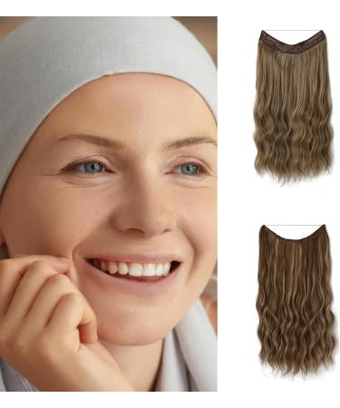 Clip in Hair Extensions Natural Real Light Brown Hair Extensions Long Wavy Hairpieces Seamless Human Hair for Women Daily Wear Party Cosplay 20inch - Buy Online on SooperMarket.com