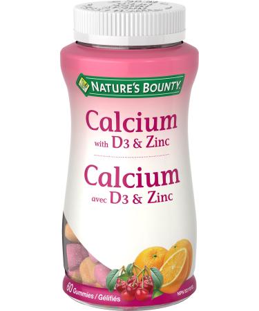 Nature's Bounty Calcium with D3 & Zinc Gummies