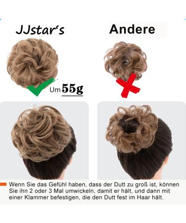 JJStar Large Black Hair Part with Rubber Band - Perfect for Updos Messy Buns & Ponytails | Hair Extensions for Women & Girls - Buy Online on SooperMarket.com