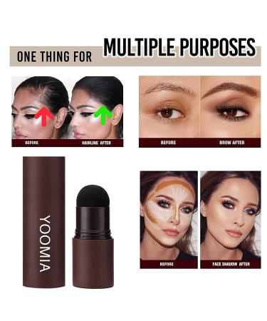 Eyebrow Stamp Stencil Kit - Waterproof Brow Stamp with 5 Reusable Stencils (Light Brown) - Buy Online on SooperMarket.com
