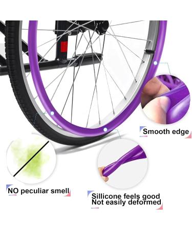 Wheelchair Wheel Covers Wheelchair Push Rim Covers 24inch Non-Slip Wheelchair Push Rim Grips 1 Pair Silicone Wheelchair Hand Push Cover Rear Wheel Grips Cover Wheelchair Accessories(Red) 24in Red - Buy Online on SooperMarket.com