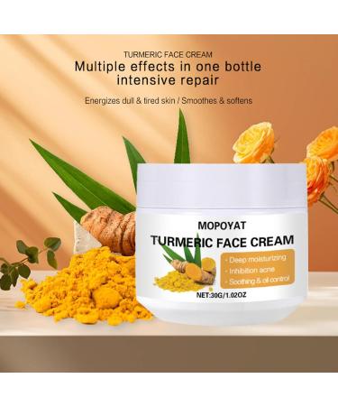 Turmeric Face Cream Face Moisturiser Anti Aging Cream for Radiant & Glowing Skin Dark Spot Corrector Remover for Face Natural Turmeric Cream Skin Care Moisturizing Erase Fine Lines Firming - Buy Online on SooperMarket.com
