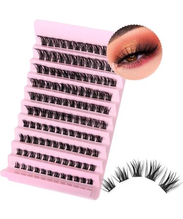 120Pcs DIY Natural Look Wispy Cluster Lash Extensions - 8-16MM D Curl Individual Lashes for Home Use - Reusable Individuals (Pretty) - Buy Online on SooperMarket.com