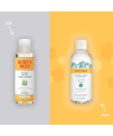 Burt's Bees Natural Acne Solutions Clarifying Toner - Salicylic Acid Facial Toner for Acne-Prone Skin | 100% Natural Skin Care | 5 fl. oz - Buy Online on SooperMarket.com