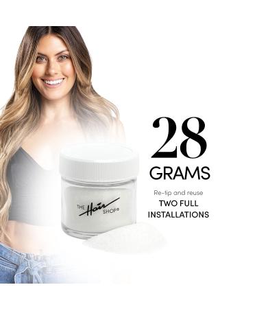 28g Hair Extension Keratin Glue Powder for Hot Fusion - U-Tip, I-Tip, Keratip, Shrinkies Extensions Tool - Buy Online on SooperMarket.com