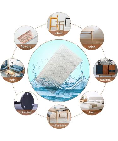 Buy Self-Adhesive Rubber Buffers | 316 Elastic Stop Buffers for Glass & Furniture | Protective Nips - 8 Sizes Available - Buy Online on SooperMarket.com