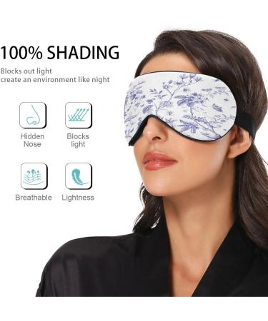 WELLDAY Chinoiserie Flowers Birds Sleep Mask - Soft Comfort Blindfold for Men and Women - Buy Online on SooperMarket.com