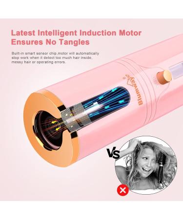 Buy Cordless Auto Hair Curler - Portable Automatic Curling Iron with LCD Display | Fast Heating & Rechargeable Hair Styling Tool - Buy Online on SooperMarket.com