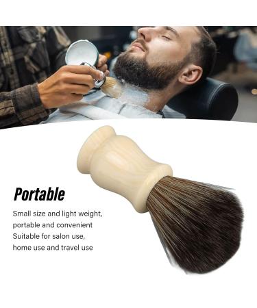 Portable Synthetic Beard Brush with Resin Handle - Effective Beard Cleaning & Shaving Removal Tool for Neck Care - Buy Online on SooperMarket.com