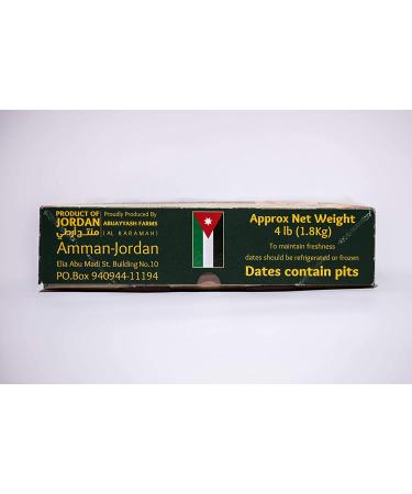 AbuAyyash Farms Large Choice Medjool Dates - 4 Pound Box | Fresh and Delicious - Buy Online on SooperMarket.com