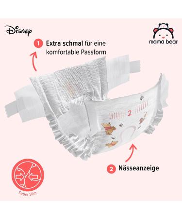 Amazon Brand Mama Bear Disney Ultra Dry Diapers Size 2 (3-6 kg) - 84 Count Pack - Quality Absorbency for Sensitive Skin - Buy Online on SooperMarket.com