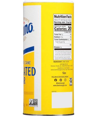 Domino White Granulated Pure Cane Sugar 16 Oz Canister - Pack of 3, 1 Pound Each - Buy Online on SooperMarket.com