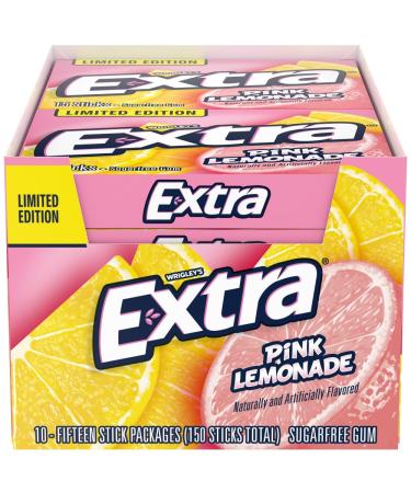 EXTRA PINK LEMONADE 15 STICKS PER PACK 10 PACKS PER INNER (TOTAL 150 STICKS)