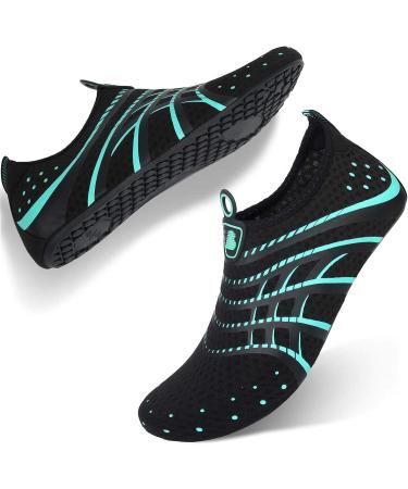 BARERUN Water Sports Shoes Aqua Socks for Women Men - Dot Blue, Size 6.5-7.5 Women/5-6 Men - Buy Online on SooperMarket.com