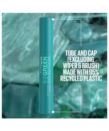 Maybelline Green Edition Mega Mousse Mascara - Blackest Black | Lightweight Volume | Shea Butter Infused 1 Count - Buy Online on SooperMarket.com