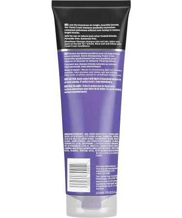 Self Tanner & Brass Fighting Shampoo and Conditioner Set for Blondes | John Frieda Violet Crush Daily Purple Shampoo + Conditioner and Jergens Natural Glow Instant Sun Sunless Tanning Mousse Deep Bronze. - Buy Online on SooperMarket.com