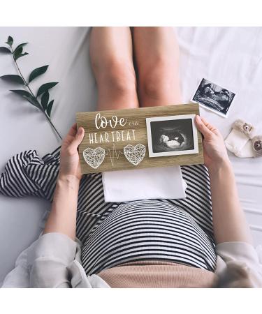 Baby Sonogram Picture Frame - Pregnancy Announcement & Gender Reveal Gift - 4x3 Ultrasound Photo Keepsake Frame - Buy Online on SooperMarket.com