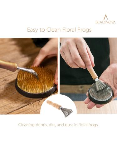 BEADNOVA Kenzan Needle Straightener & Brush Ikebana Tool Set for Floral Arrangements - Buy Online on SooperMarket.com