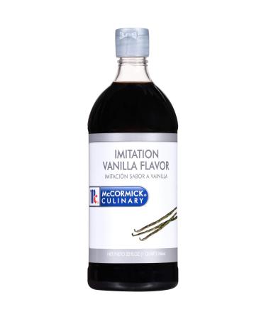 McCormick Culinary Imitation Vanilla Flavoring, 32 fl oz - One 32 Fluid Ounce Bottle of Imitation Vanilla Extract for Baking, Best for Cakes, Frostings, Desserts and More 32 Fl Oz (Pack of 1)