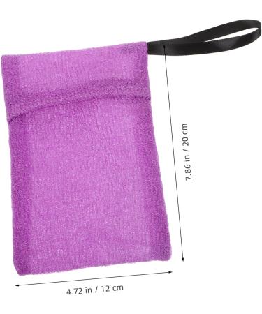 minkissy Bath Bag Shampoo Soap Cleansing Nylon Purple Gloves - Buy Online on SooperMarket.com