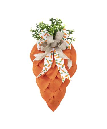 Durable Easter Carrot Party Decorative Wreath Charming Carrot Shaped Easter Party Decoration Wreath Festive Ornament Carrot Wreath For Easter