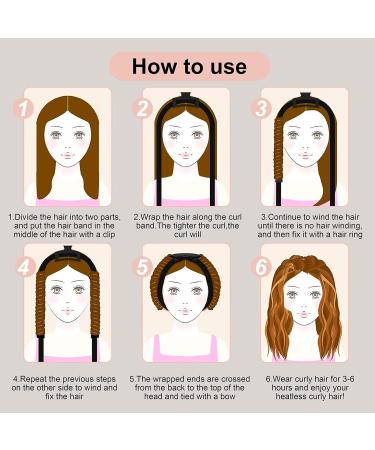 Upgrade Your Hair Game with CORATED 60 Extra Long Heatless Curling Rod Headband in Khaki - No Heat Hair Curler Kit for Short & Long Hair - Buy Online on SooperMarket.com