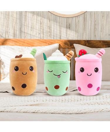 Guiffly Bubble Tea Plush Boba Soft Toy Cuddle Pillow - Fluffy Milk Tea Hugging Cushion - Buy Online on SooperMarket.com