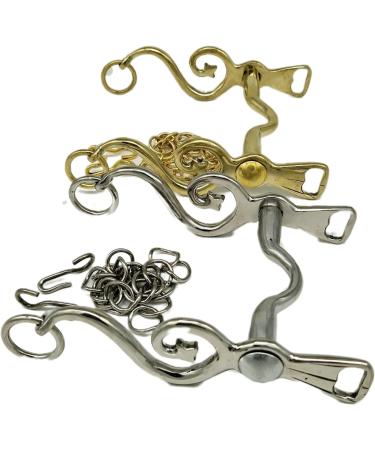Kandare Spanish Baroque Portuguese Show Bridles - 12.5 to 16.5 Sizes in Gold & Silver with Chain | Premium Equestrian Gear - Buy Online on SooperMarket.com